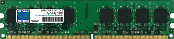 2GB DDR2 667MHz PC2-5300 240-PIN DIMM MEMORY RAM FOR DELL DESKTOPS